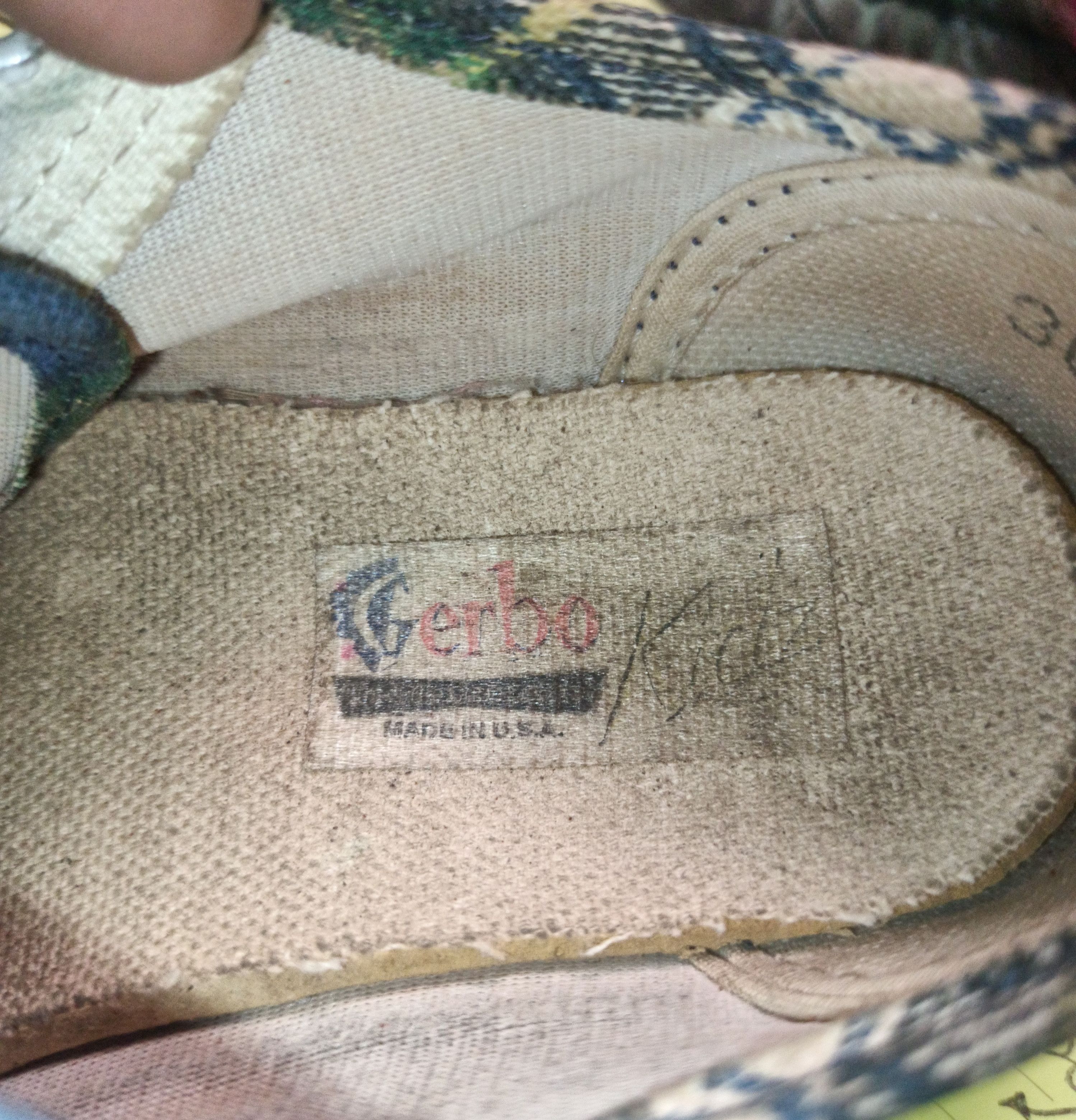 Vintage Rare Sneakers BlueNavy GERBO Kid USA for Kids 2/3 Years sz6 Size US 6 / EU 39 - 3 Thumbnail