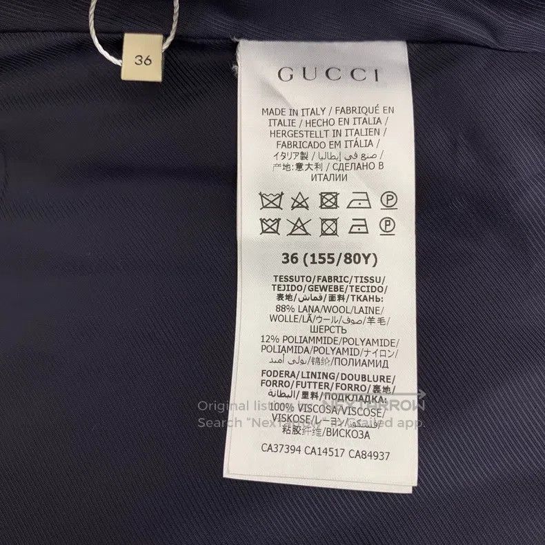 Gucci Gucci Red checkered wool lapel single-breasted long-sleeve Size XS / US 0-2 / IT 36-38 - 6 Thumbnail