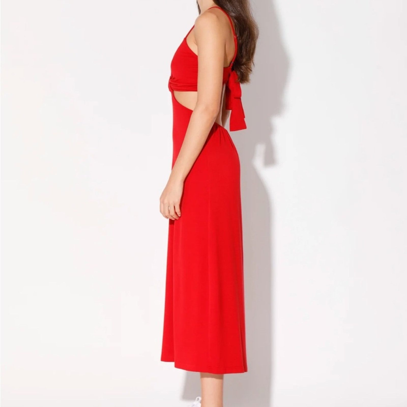 Other Walter Baker Sandrine Dress, Scarlet Red Cut Out XL Size XL / US 12-14 / IT 48-50 - 3 Thumbnail
