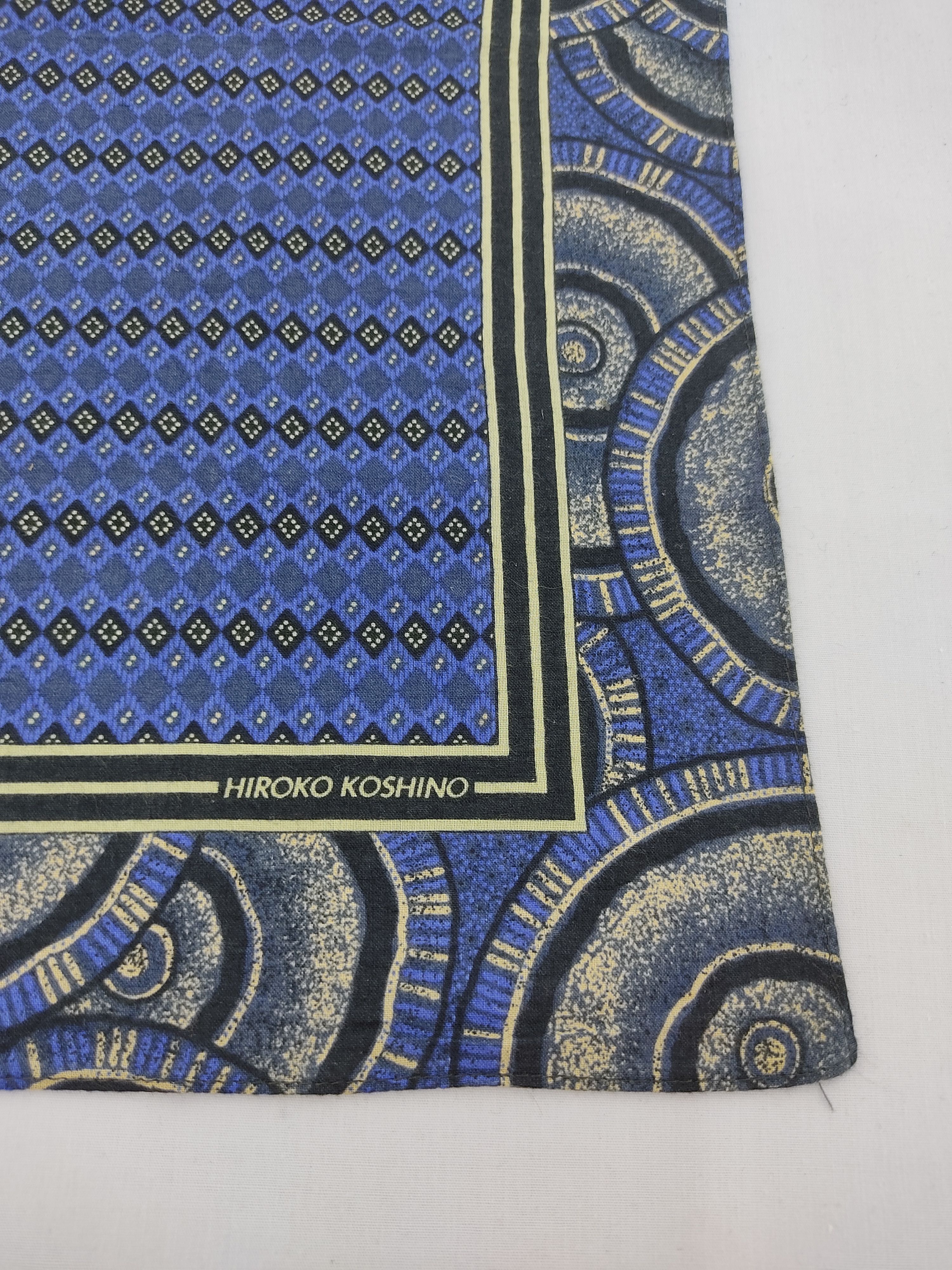 Hiroko Koshino Homme × Japanese Brand × Vintage Hiroko Koshino Handkerchief / Neckwear / Bandana Size ONE SIZE - 6 Thumbnail
