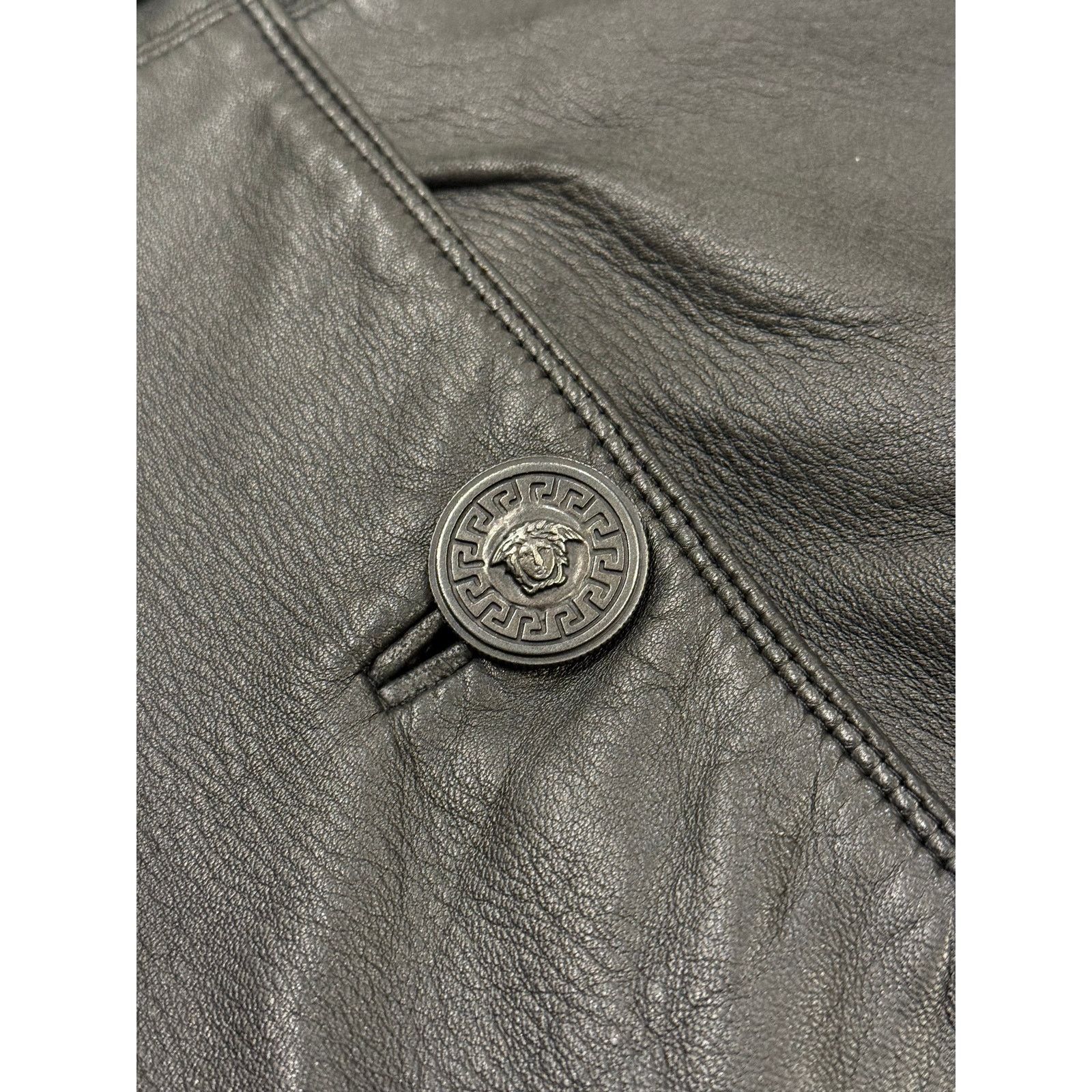 Versace Gianni Versace oversize leather coat Size US L / EU 52-54 / 3 - 5 Thumbnail