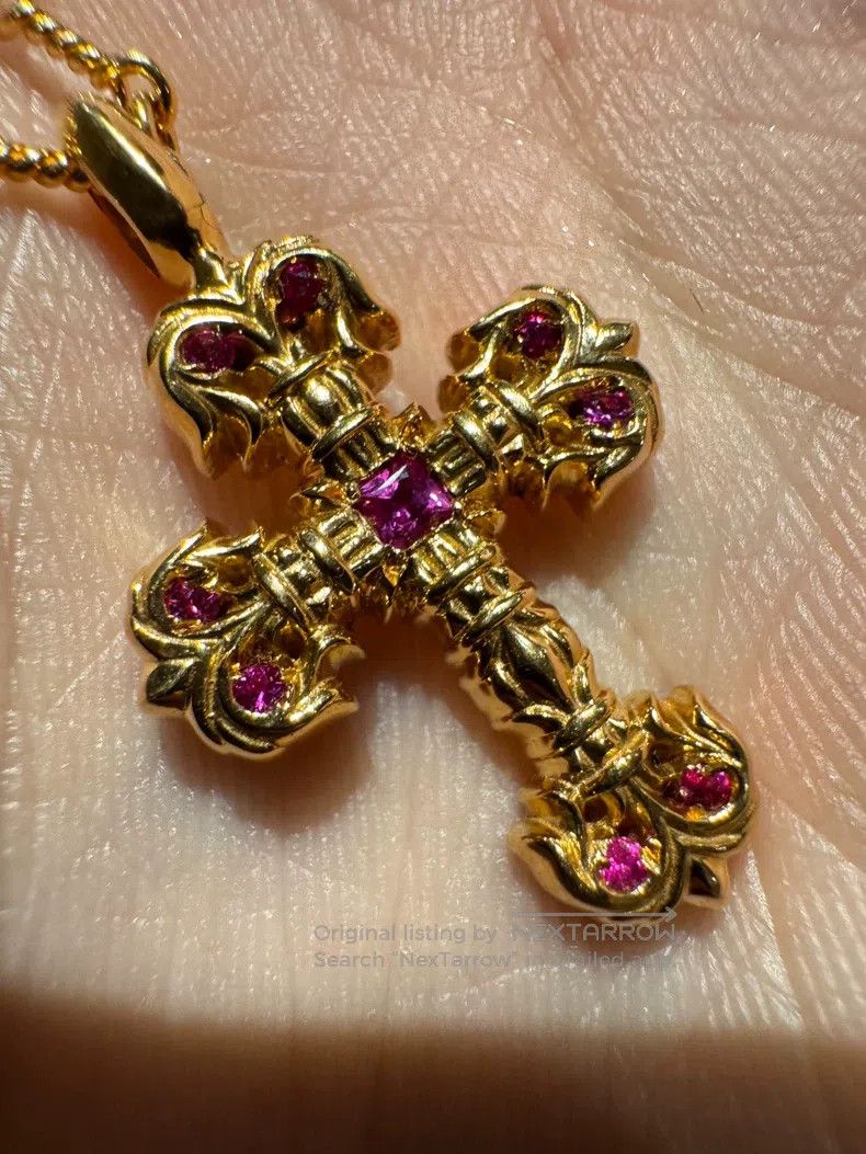 Chrome Hearts CHROME HEARTS Size OS 22k pink diamond nine diamond flame c Size ONE SIZE - 6 Thumbnail