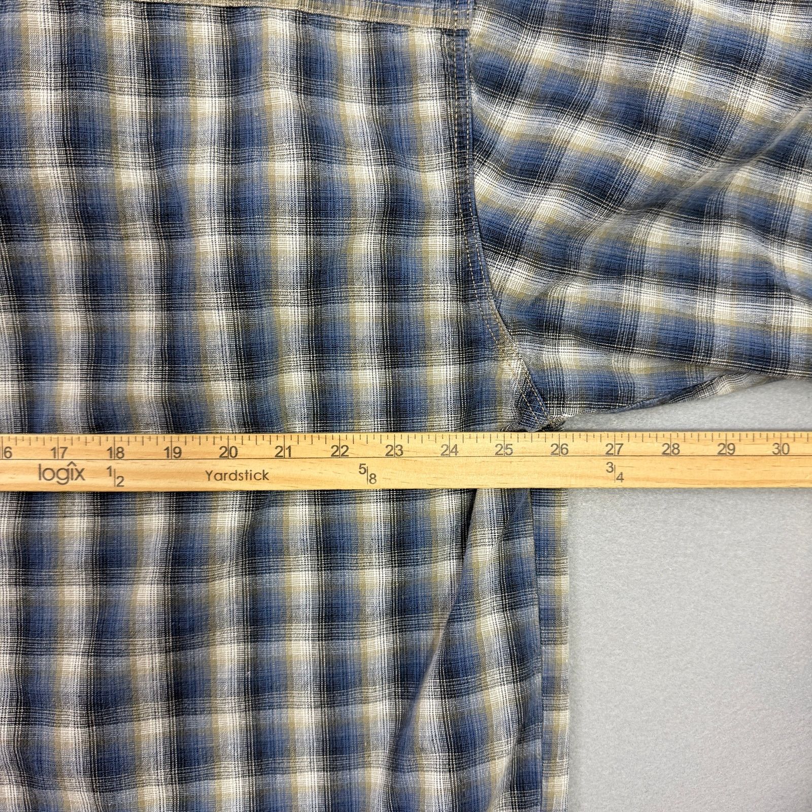 Levi's Vintage Levis Denim Plaid Short Sleeve Button Shirt Men's XL Size US XL / EU 56 / 4 - 6 Thumbnail
