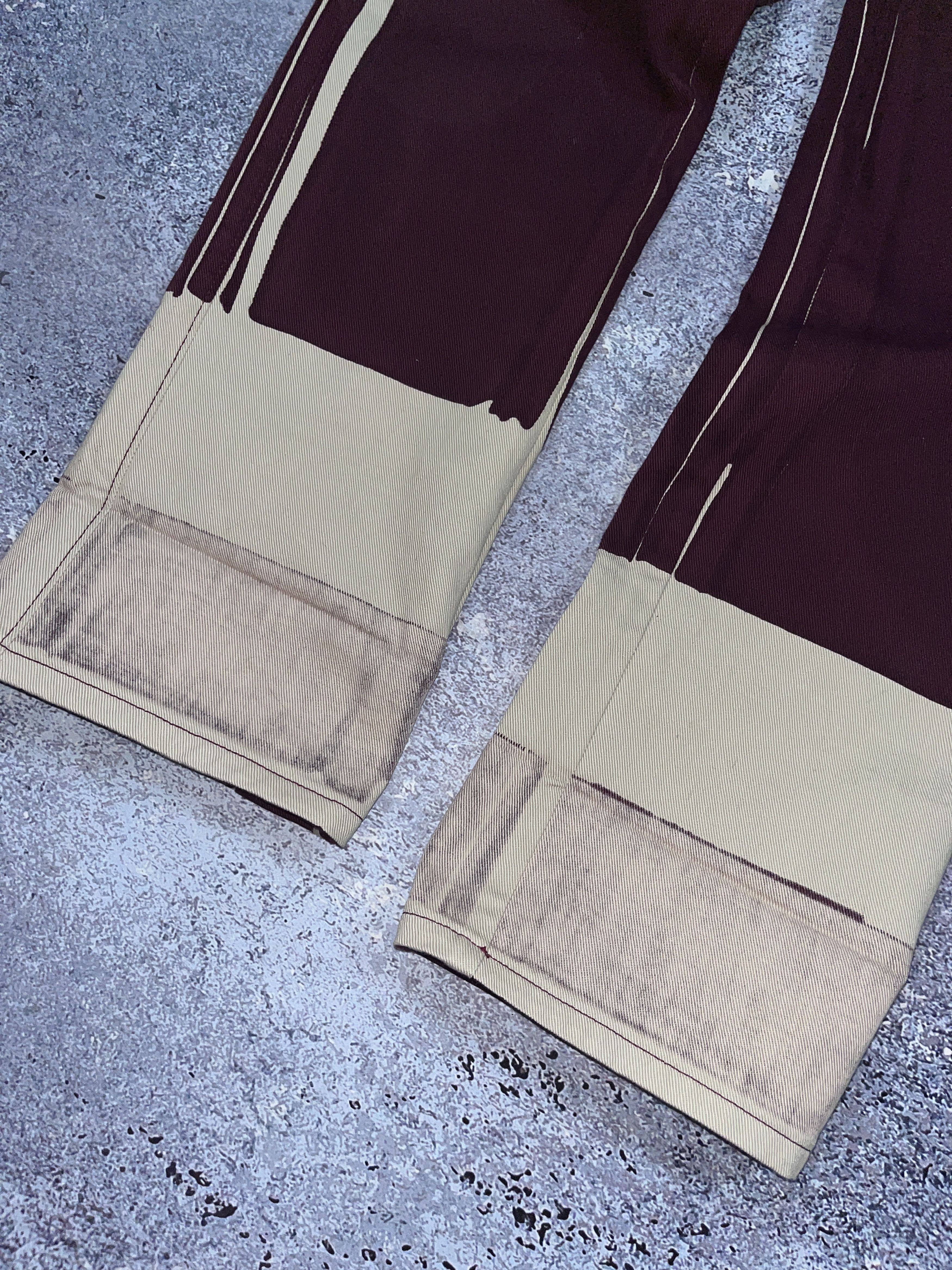 Prada Archive Prada Milano Denim Pants Jeans Red Wine Blood Unisex Size 29" - 8 Thumbnail