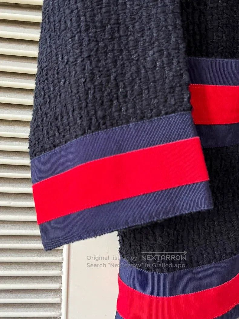 Gucci Gucci Black, red and blue striped cardigan coat Size XS / US 0-2 / IT 36-38 - 6 Thumbnail