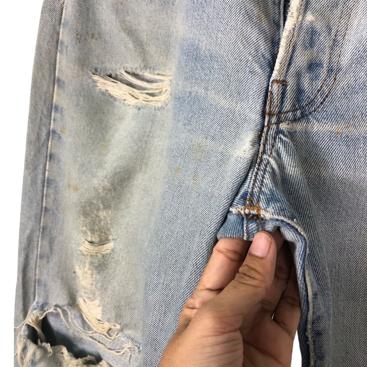 Levi's 🔥VINTAGE LEVI’S RINDEM BUTTON 524 MADE IN USA RED LINE Size US 33 - 15 Thumbnail