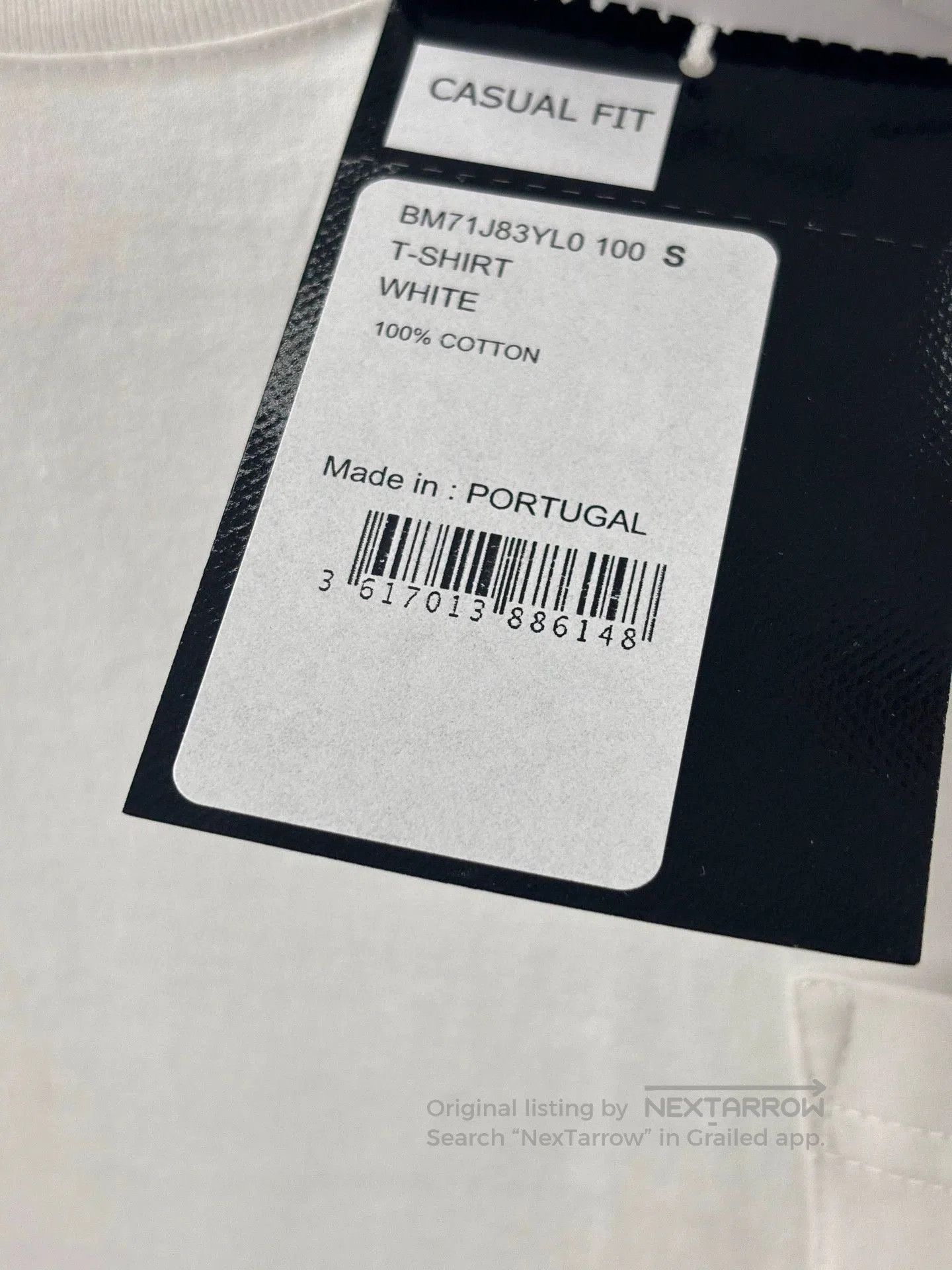 Givenchy givenchy men's white t-shirt with logo. Size US S / EU 44-46 / 1 - 6 Thumbnail