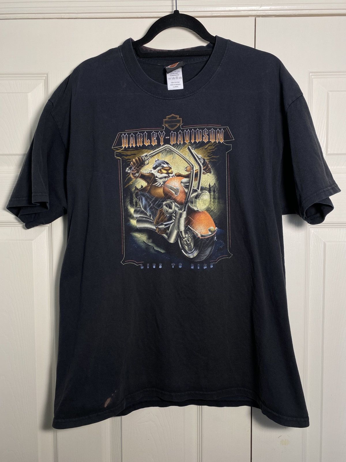 Harley Davidson × Vintage Harley Davidson Voodoo Vintage T shirt Size US XL / EU 56 / 4 - 1 Thumbnail