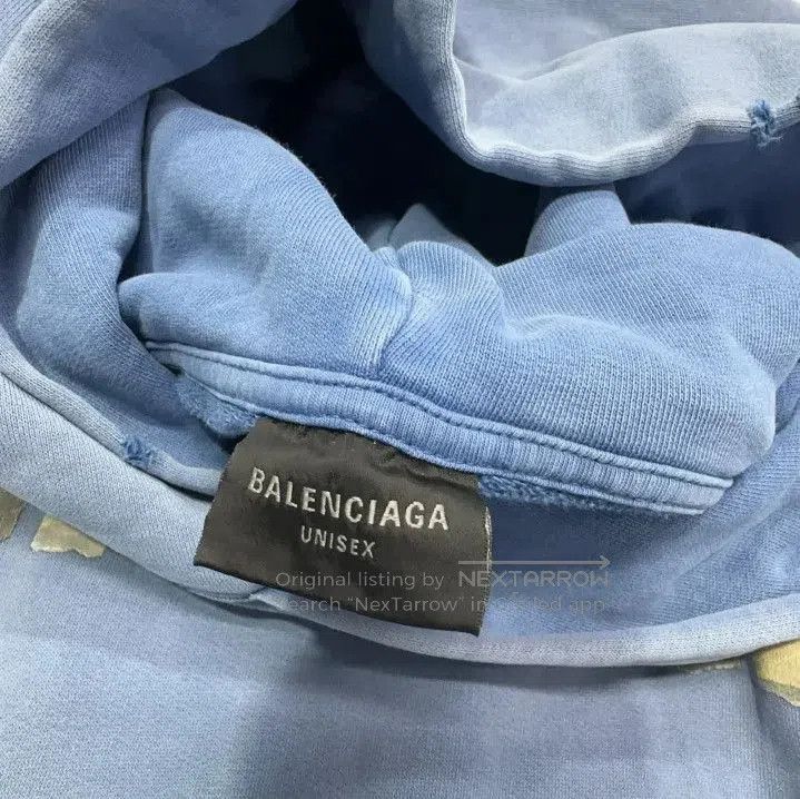 Balenciaga Balenciaga SS24 Distressed Logo Hoodie for All. Size US M / EU 48-50 / 2 - 1 Thumbnail