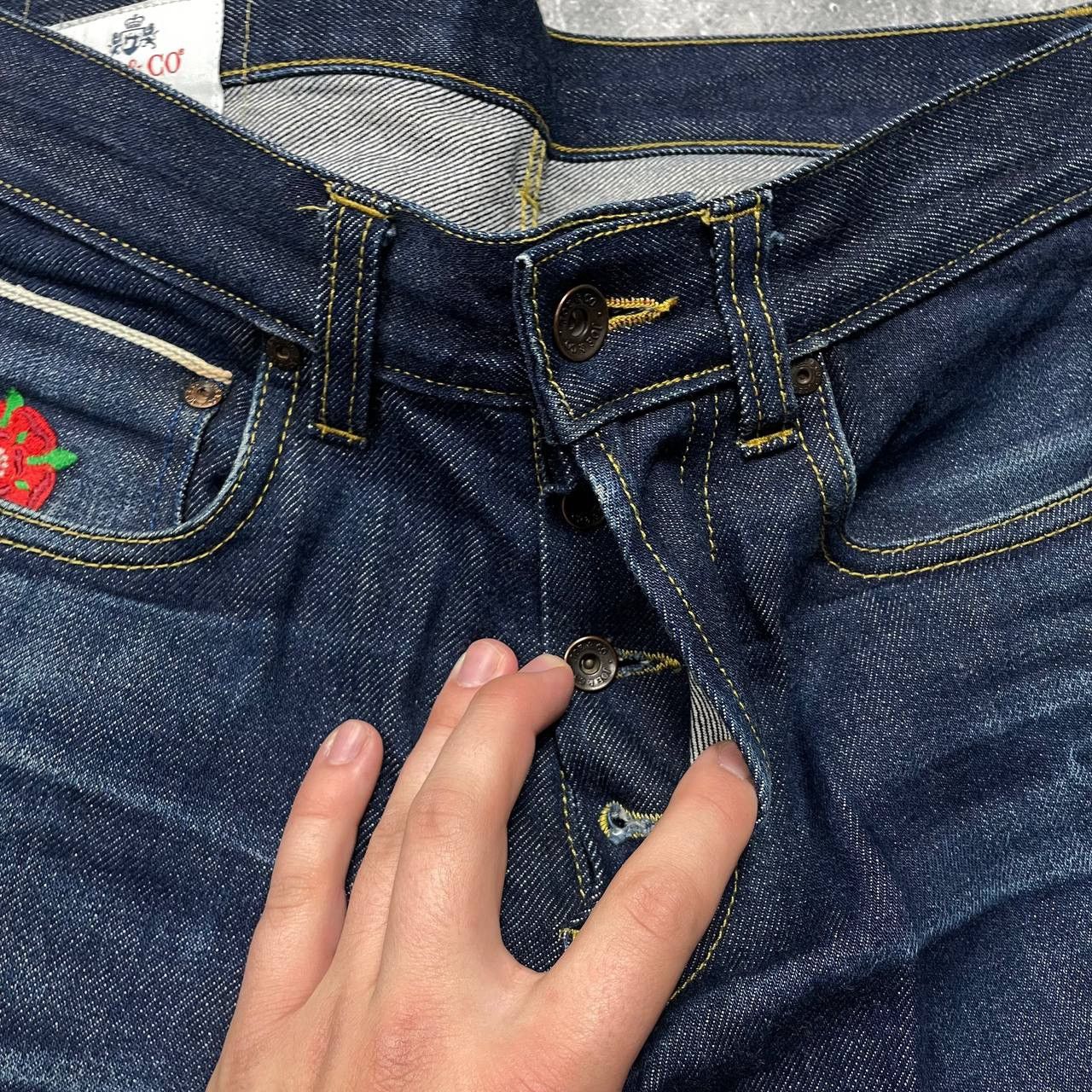 Japanese Brand Joe & Co Collier 14.5 oz Japanese Blue Selvedge Jeans W30 Size US 30 / EU 46 - 15 Thumbnail