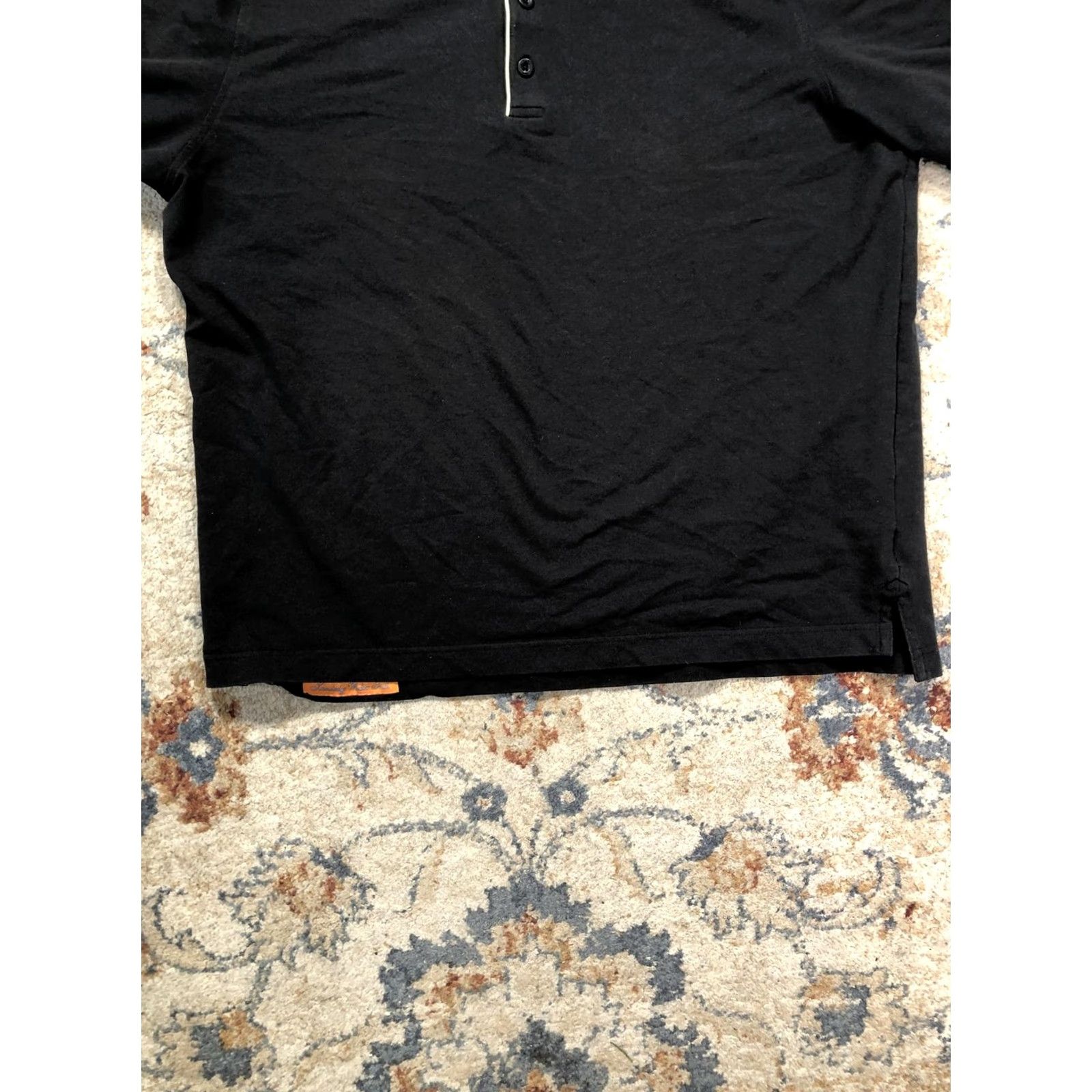 Robert Graham Robert Graham Polo Shirt Mens 2XLT Black Big & Tall Contrast Trim Casual Shirt Size US XXL / EU 58 / 5 - 5 Thumbnail