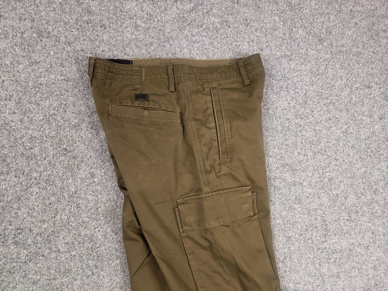 G-Star G Star Raw Renato Straight Military green Canvas Cargo Pants Size US 34 / EU 50 - 12 Thumbnail