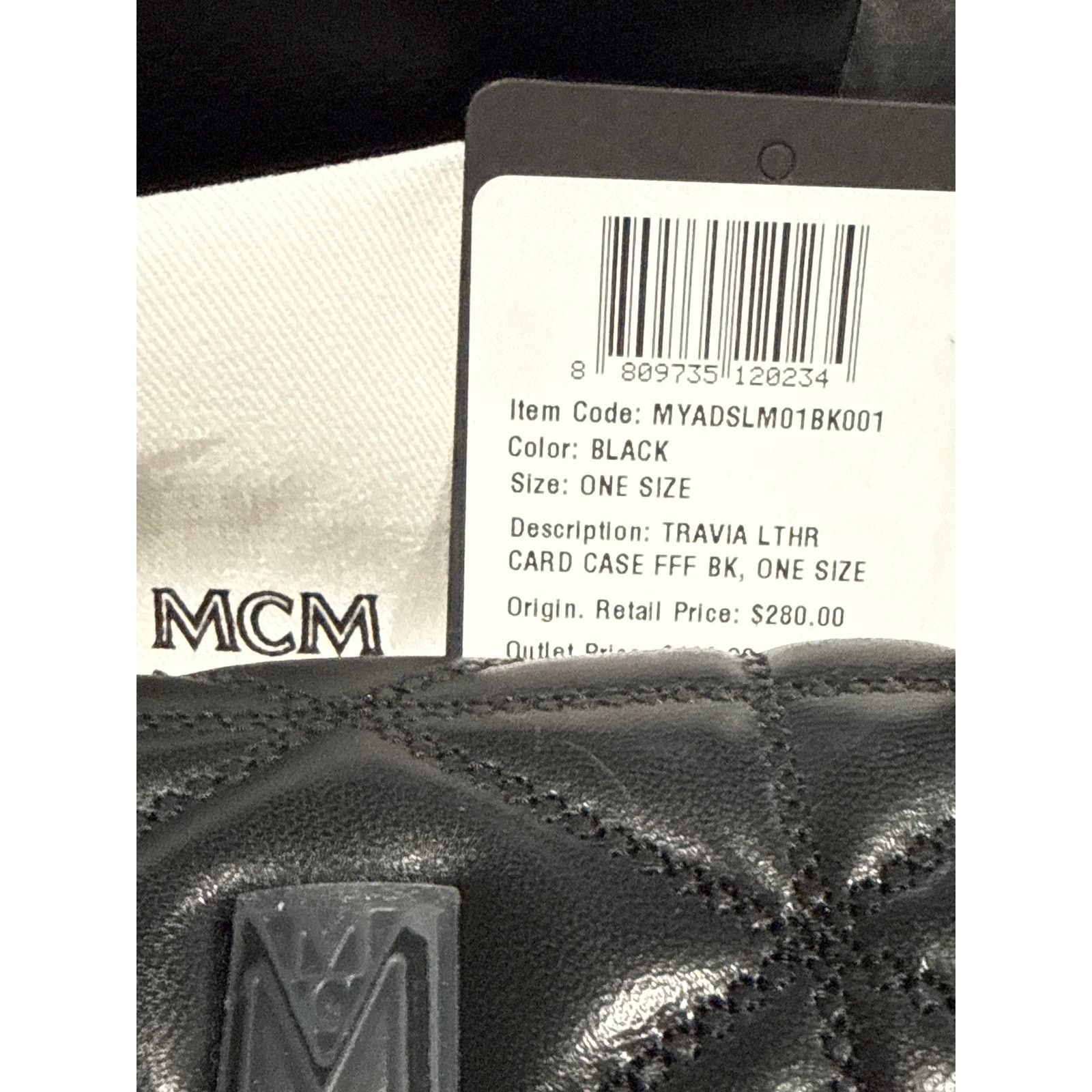 MCM MCM Travia Quilted Leather Card Case – Authentic Black NWT Size ONE SIZE - 15 Thumbnail