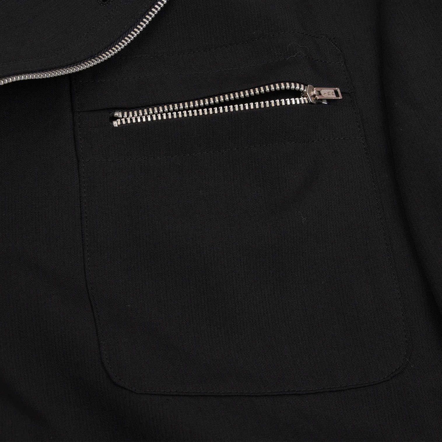 Jean Paul Gaultier Wool Zip Design Jacket in Black, Size 48 Size US M / EU 48-50 / 2 - 6 Thumbnail
