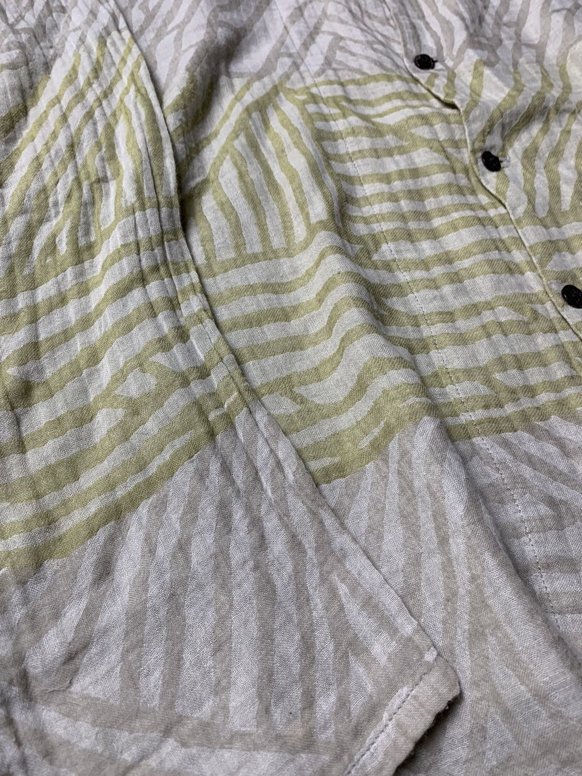 Issey Miyake 2000s Plantation Issey Miyake Pattern Button Up Size L / US 10 / IT 46 - 4 Thumbnail