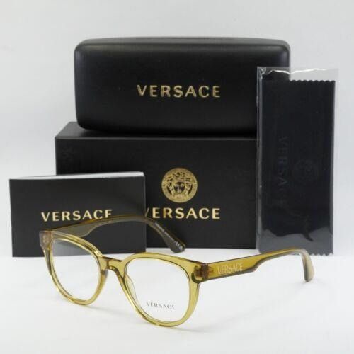 image of New Versace Ve3317 - 5347 Honey Eyeglasses in Yellow, Women's