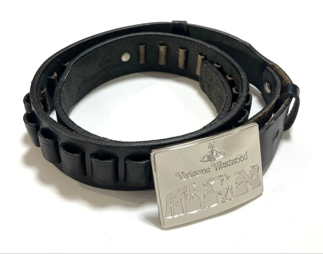 Vivienne Westwood Vivienne Westwood Man Orb Military Men's Belt Black Size ONE SIZE - 1 Thumbnail