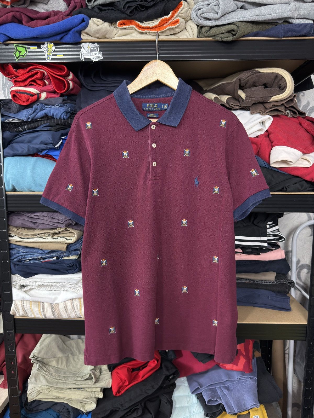 Polo Ralph Lauren POLO RALPH LAUREN MONOGRAM CREST POLO SHIRT CUSTOM SLIM FIT Size US L / EU 52-54 / 3 - 6 Thumbnail