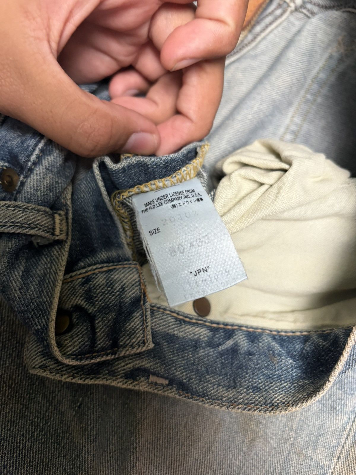 Vintage Vintage Lee Riders Cowboy Bootcut Flared Rusty Mudwash Jeans Size US 30 / EU 46 - 6 Thumbnail