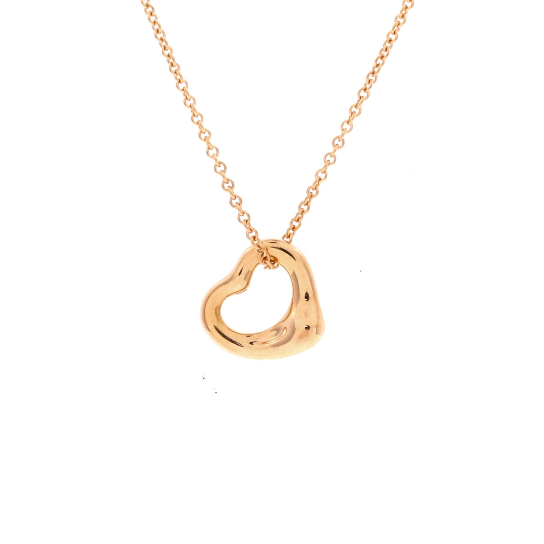 Tiffany & Co. Elsa Peretti Open Heart Pendant Necklace Size ONE SIZE - 1 Thumbnail