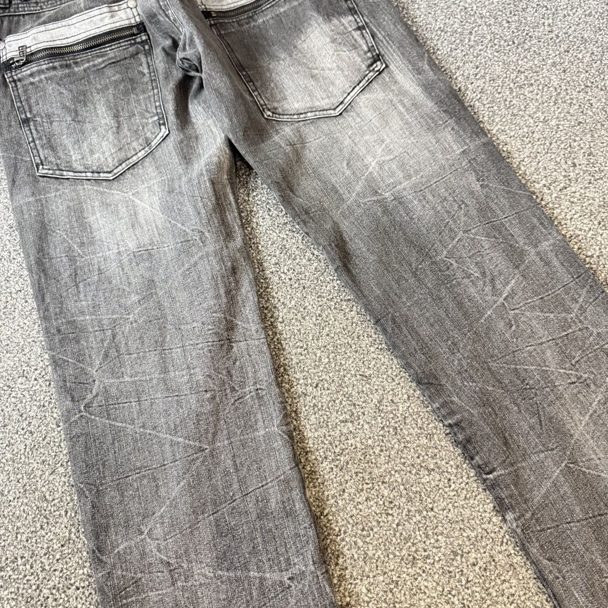 Le Grande Bleu (L.G.B.) Japanese y2k Double Waist Black Opium Distressed Denim Size US 32 / EU 48 - 10 Thumbnail