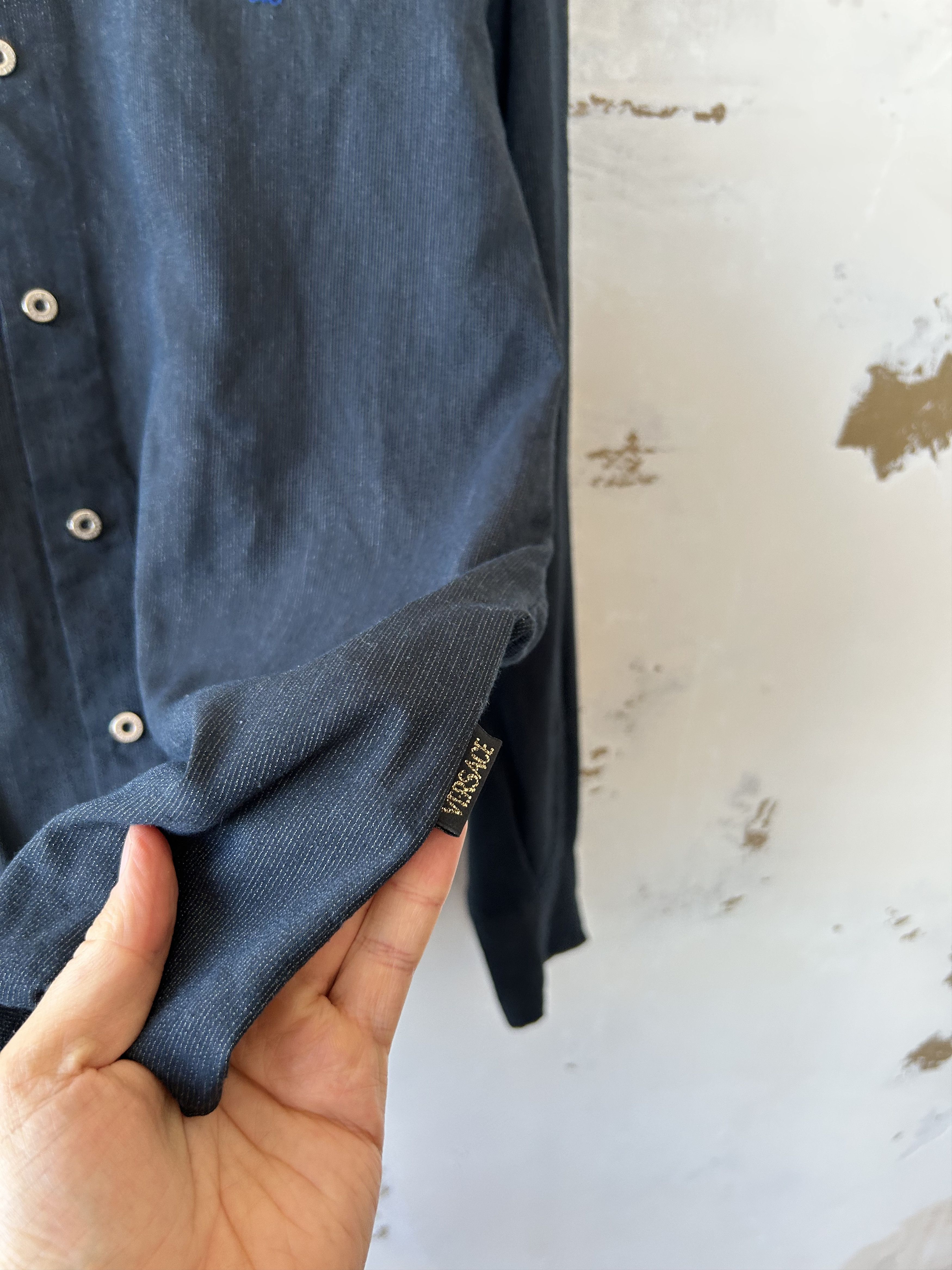 Versace Vintage Versace Shirts Couture Button Up Formal Shirt Size US L / EU 52-54 / 3 - 4 Thumbnail