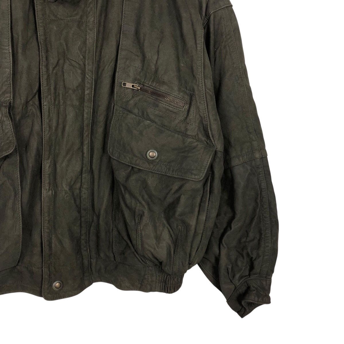 Japanese Brand 📌Vintage Leather Jacket Blanket Unbranded Jpn Issey Miyake Size US M / EU 48-50 / 2 - 6 Thumbnail