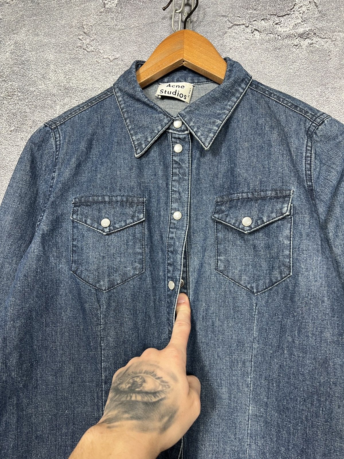 Acne Studios Acne Studios Denim Shirt Dress Size S Size S / US 4 / IT 40 - 8 Thumbnail