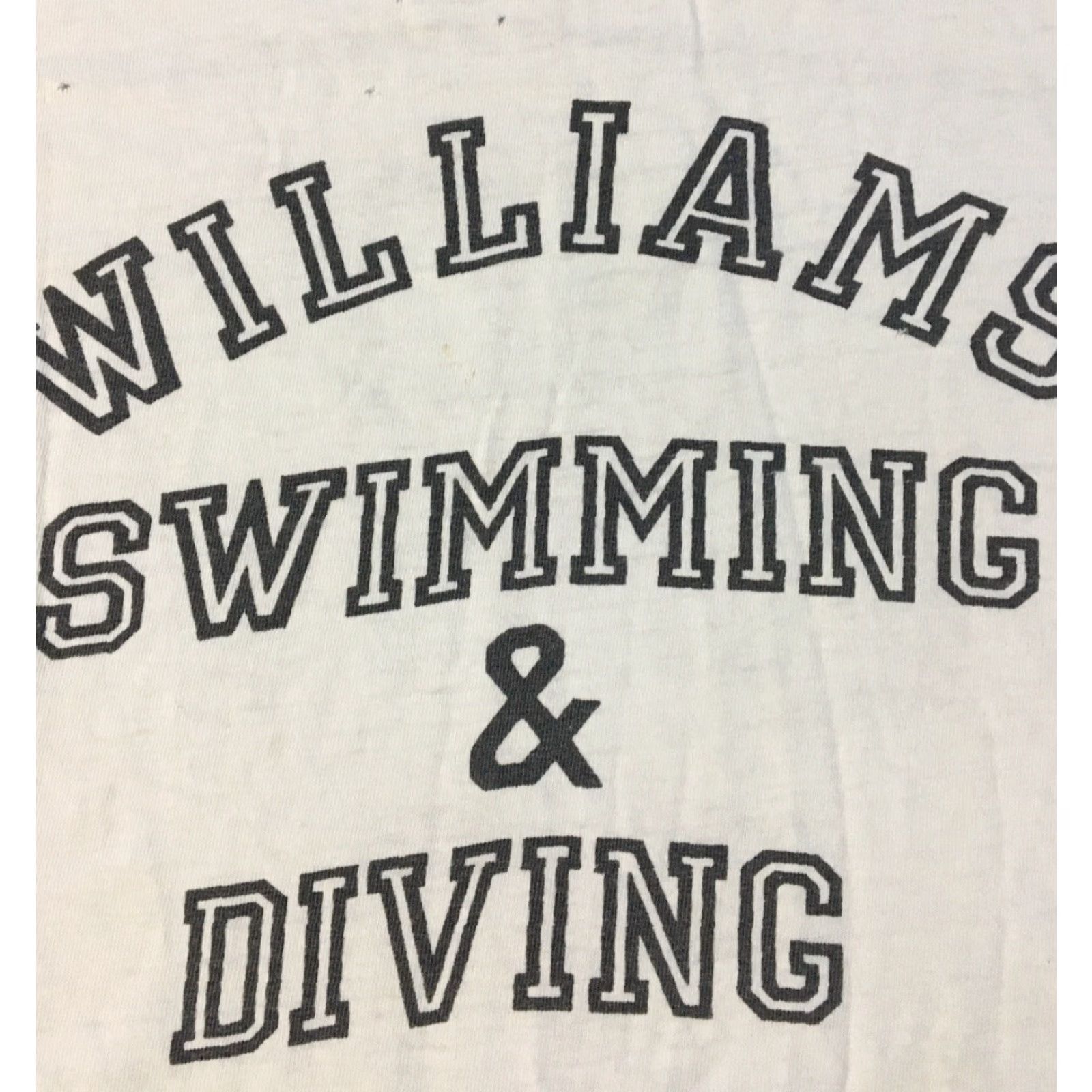 Hanes Vtg 80s Williams Swim & Dive No Limit faded distressed shirt M L Single Stitch Track Grunge Shirt Mens USA 80s Vintage Grunge Logo Size US M / EU 48-50 / 2 - 3 Thumbnail