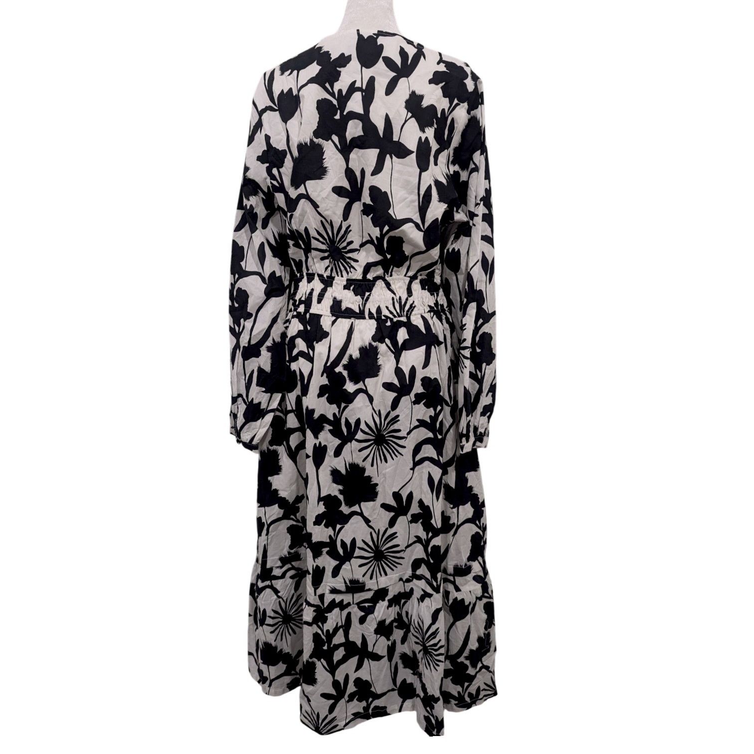 Other Sweet Salt Midi Summer Black and White Floral Dress Large Size L / US 10 / IT 46 - 4 Thumbnail