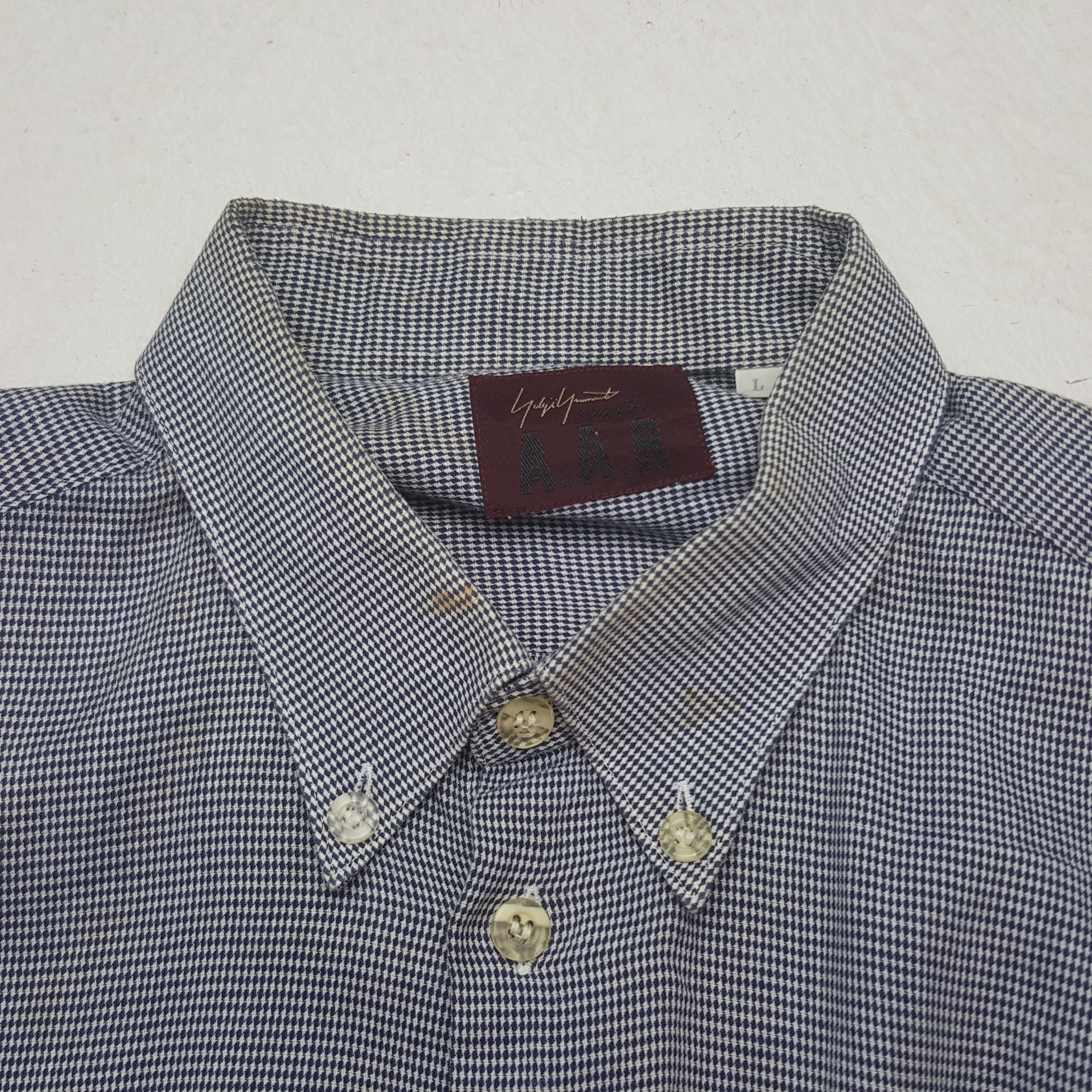 Yohji Yamamoto Vintage A.A.R by Yohji Yamamoto Shirt Button Up RR14 Size US L / EU 52-54 / 3 - 8 Thumbnail