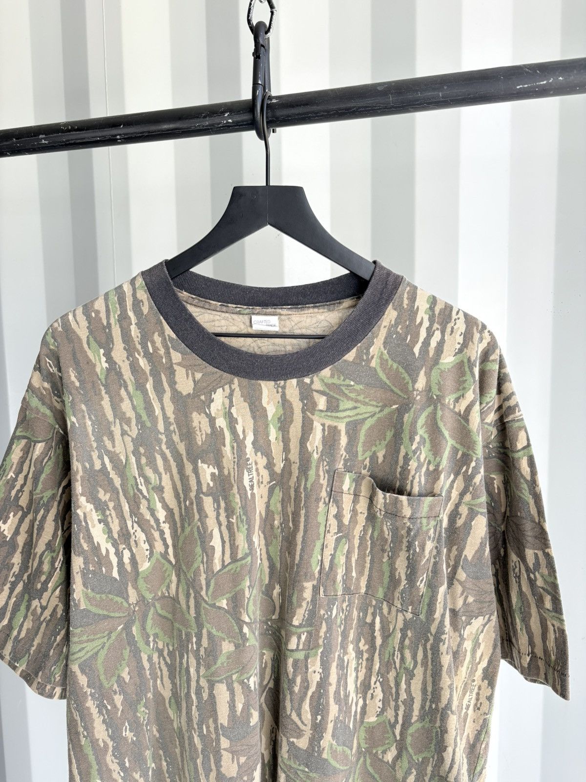 Vintage Thrashed Camo Shirt Sun Faded Distressed Size US XXL / EU 58 / 5 - 2 Thumbnail