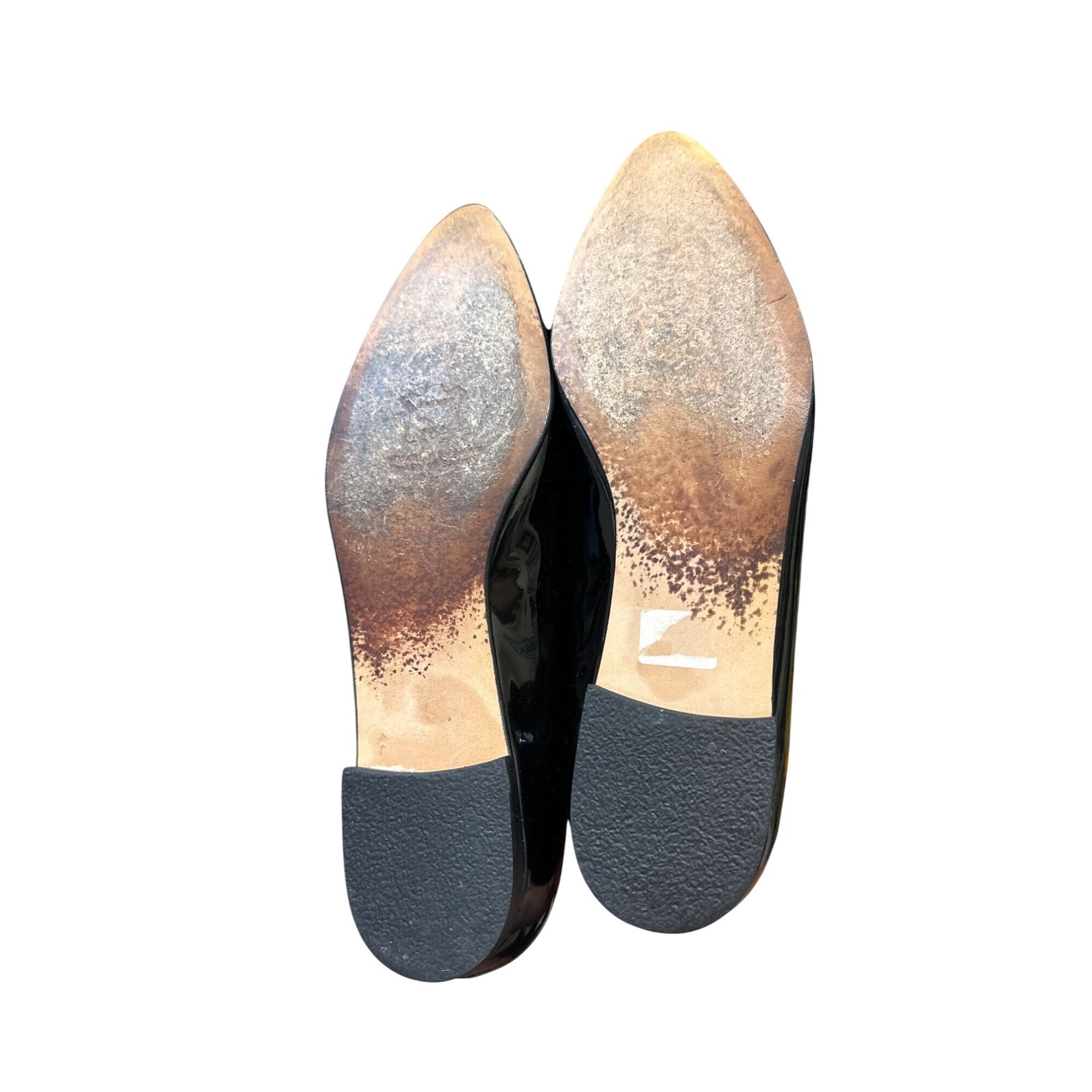 Stuart Weitzman Stuart Weitzman Womens Black Patent Leather Ballet Flats Wit Size US 6.5 / IT 36.5 - 5 Thumbnail