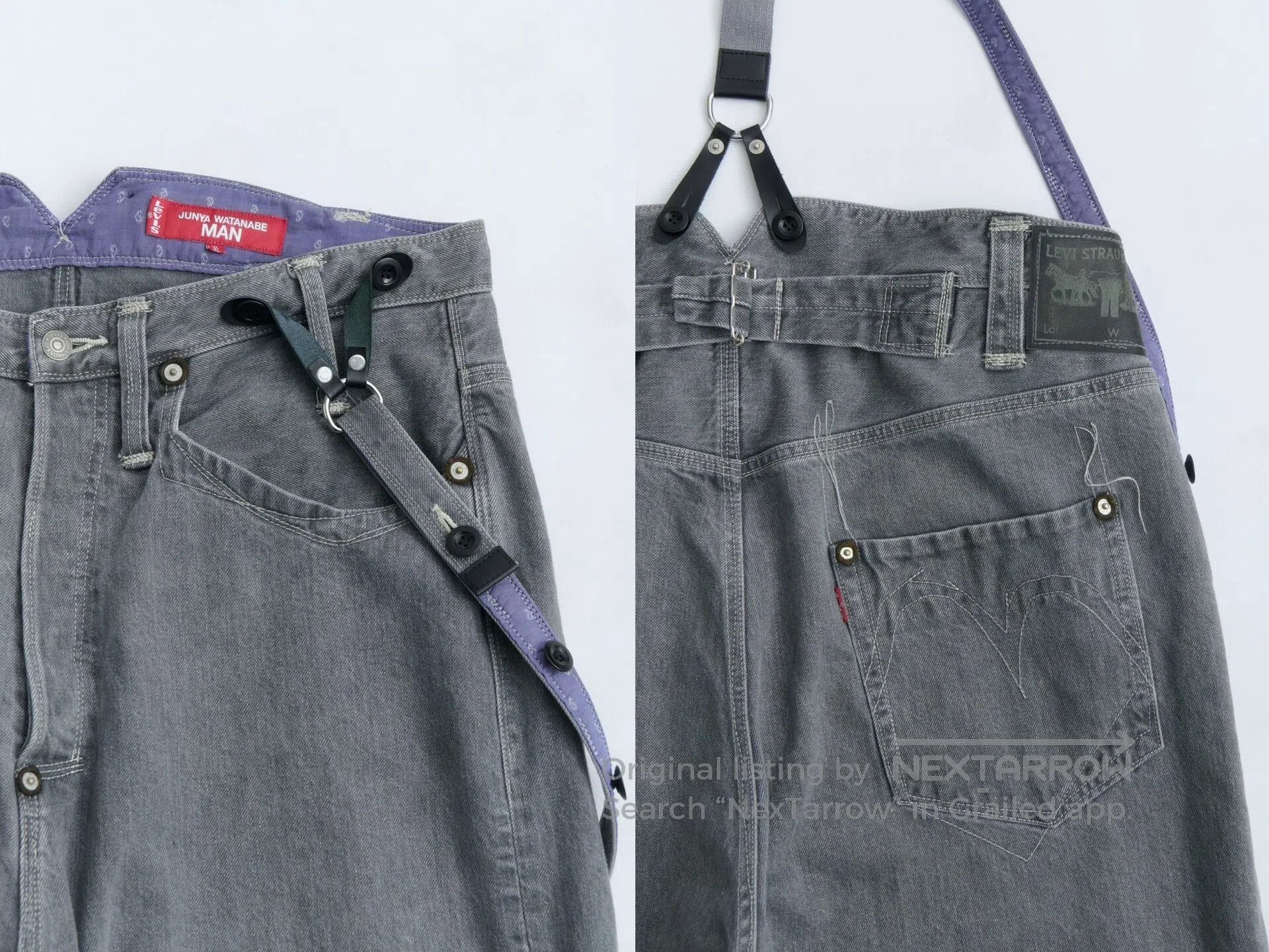 Junya Watanabe Junya Watanabe x Levi's Suspender Jeans. Size US 30 / EU 46 - 8 Thumbnail