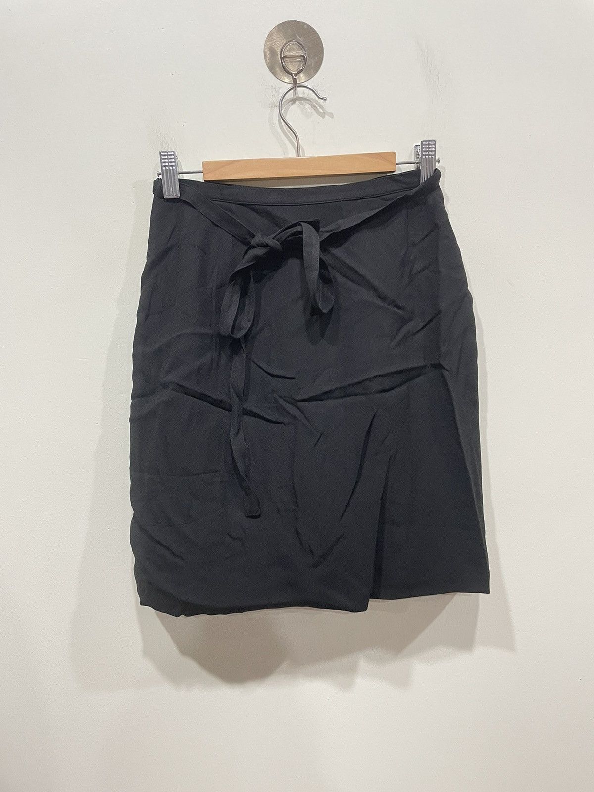 agnes b. Agnes B. Wrap Mini Skirt Size 25" / US 0 / IT 36 - 2 Thumbnail