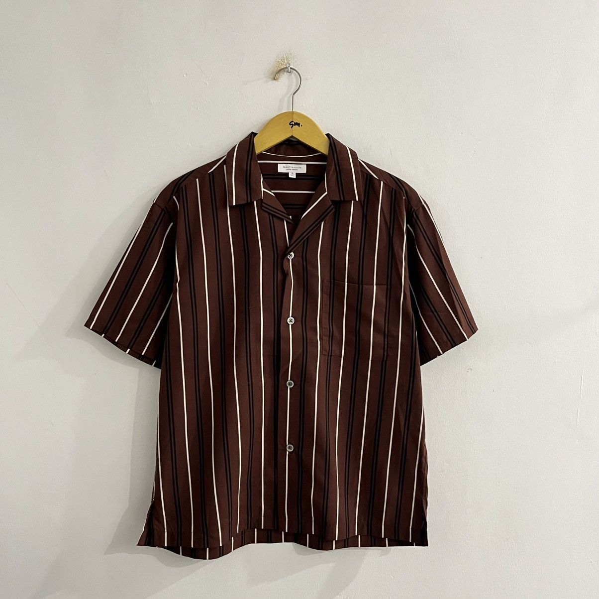 Japanese Brand United Arrow Striped Camp Collar Shirt Size US S / EU 44-46 / 1 - 1 Thumbnail