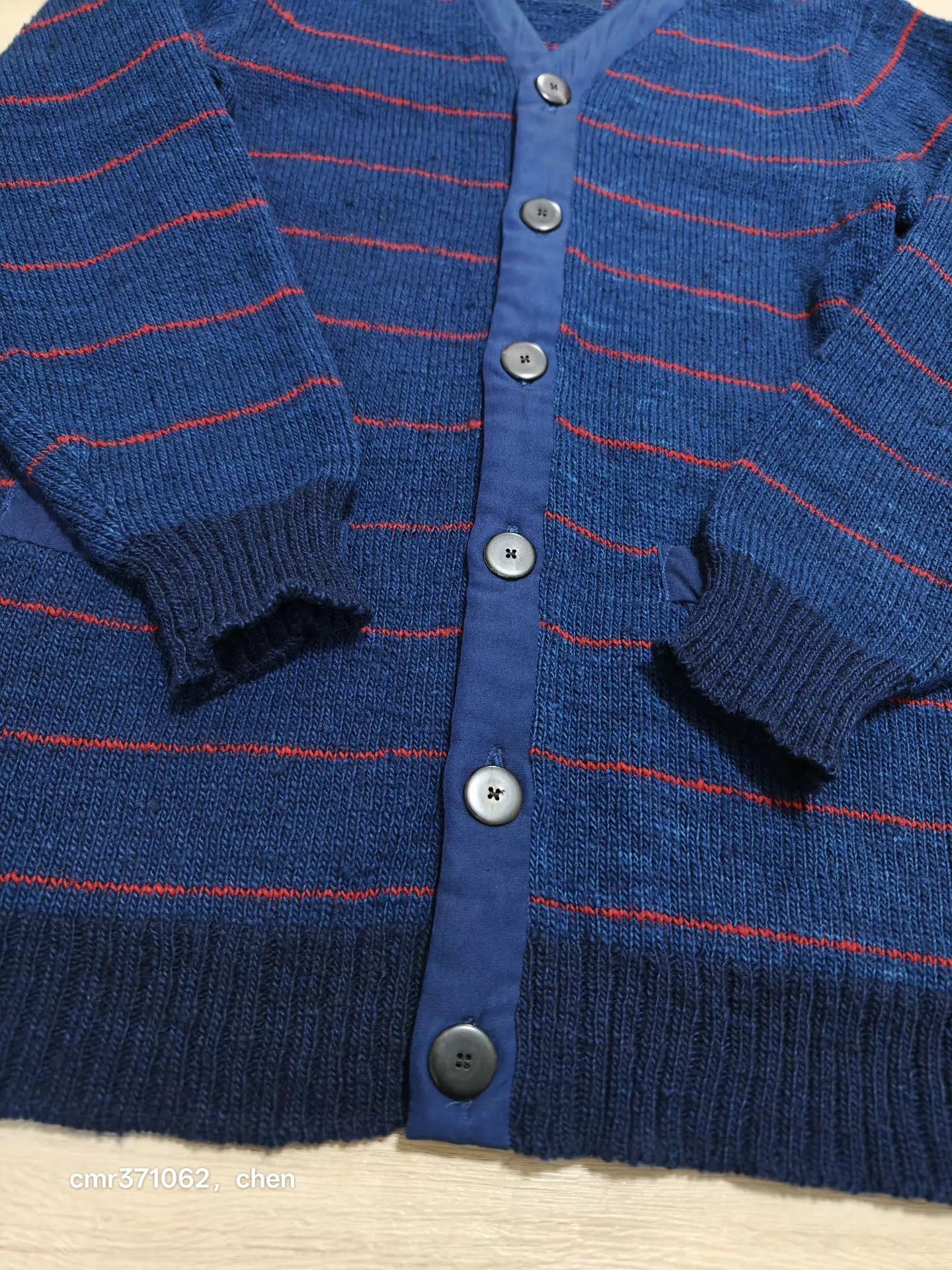 Visvim VISVIM 16 ICT N.D. Indigo Wool Long Cardigan Size US S / EU 44-46 / 1 - 4 Thumbnail