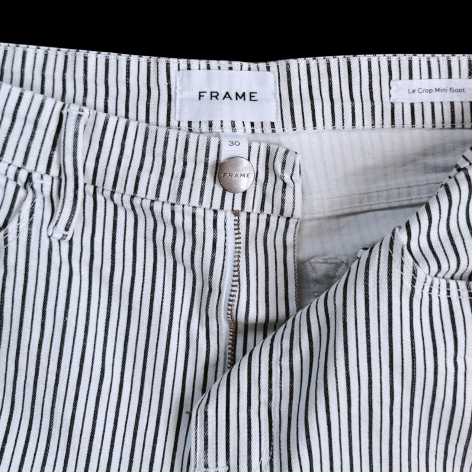 Frame Frame White/Gray Jeans | Size 30 Size 32" / US 10 / IT 46 - 5 Thumbnail