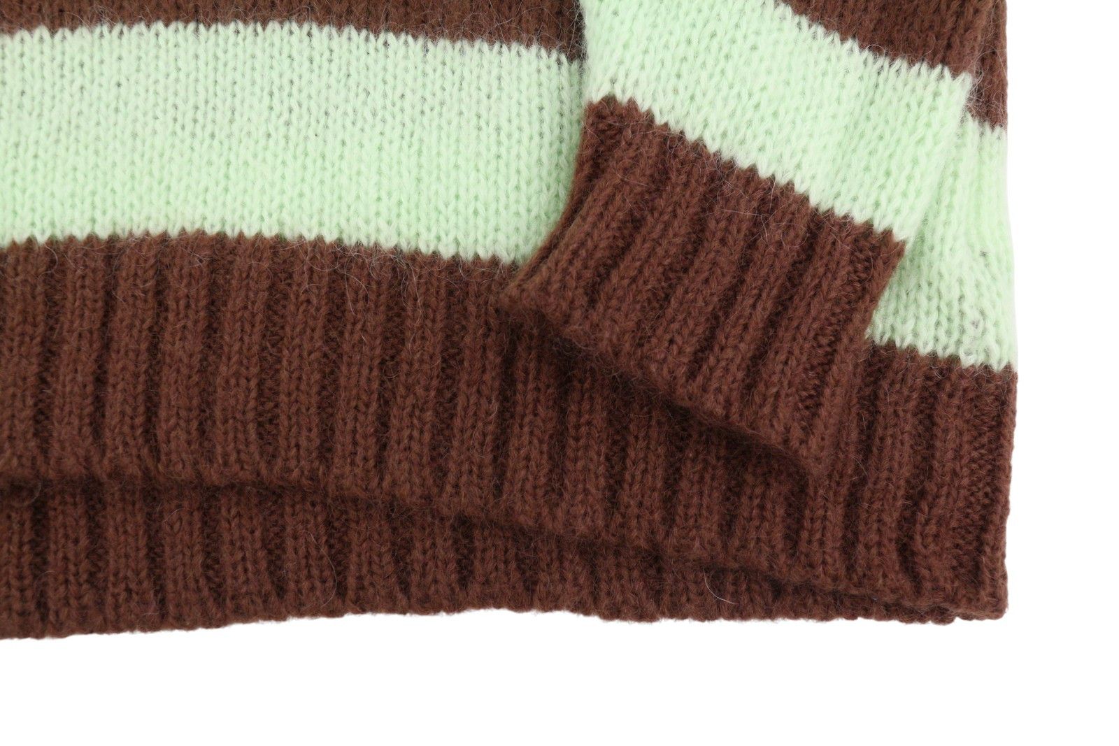 Gant MOHAIR STRIPED C-NECK XL Cocoa Bean Wool Blend 88072 Size XL / US 12-14 / IT 48-50 - 6 Thumbnail