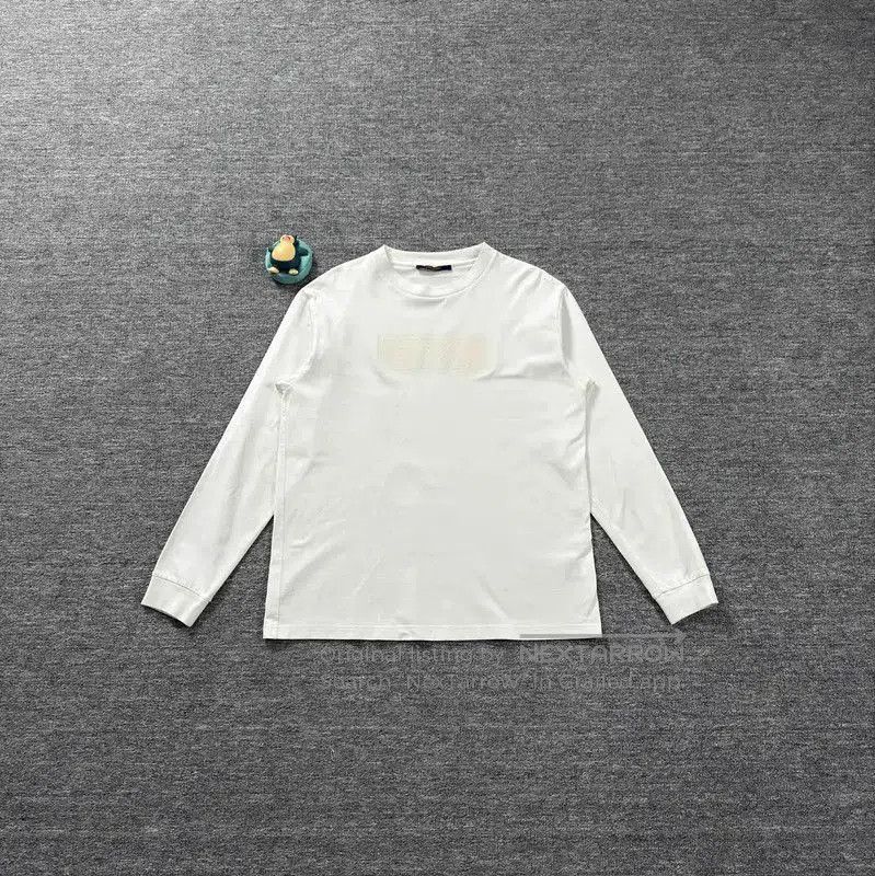 Louis Vuitton Louis Vuitton White Cotton Long Sleeve T-Shirt . Size US M / EU 48-50 / 2 - 1 Thumbnail