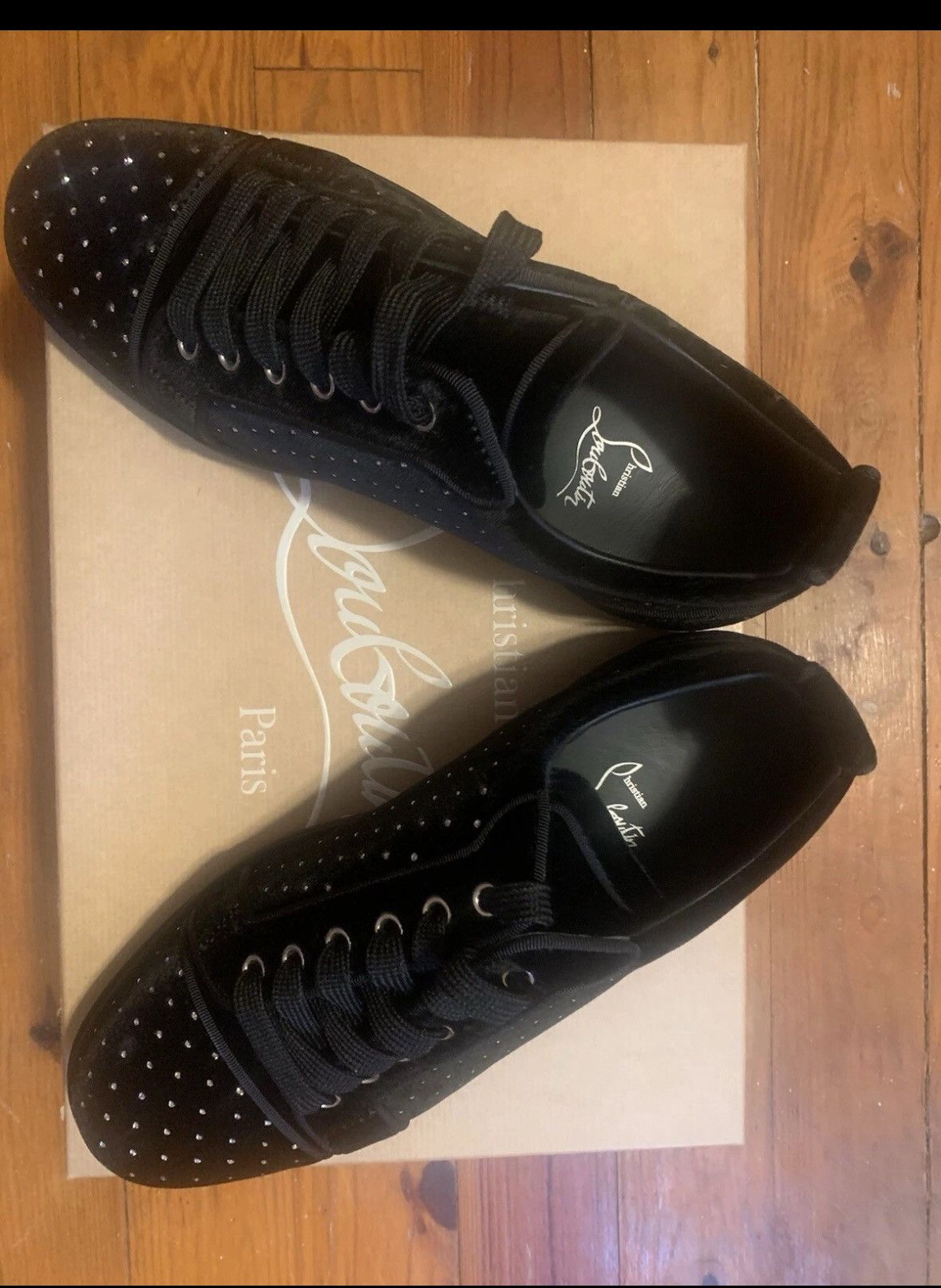 Christian Louboutin Christian Louboutin Fun Louis Junior “Plum Strass” sneakers. Size US 8 / EU 41 - 5 Thumbnail