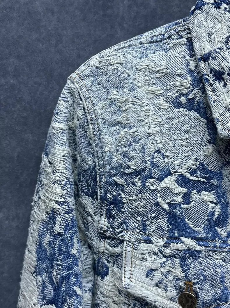 Louis Vuitton Louis Vuitton Louis Vuitton Blue Floral Long Sleeve Denim Size US L / EU 52-54 / 3 - 6 Thumbnail