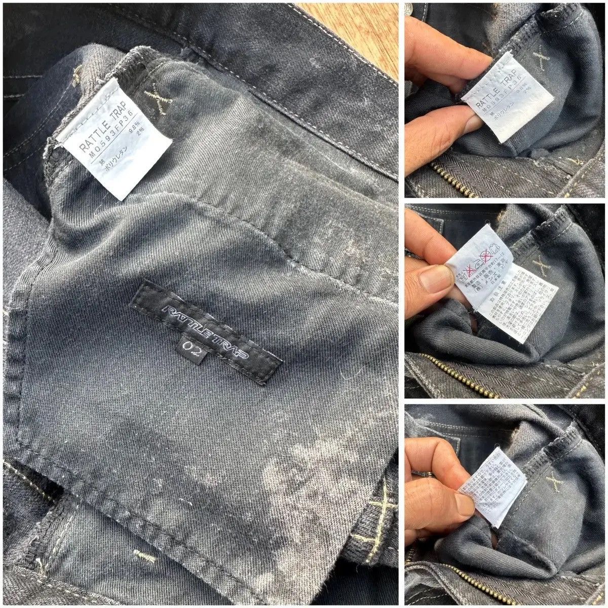 Killer Acid W31 L32 Vintage RATTLE TRAP Curve/Banana Legs Acid Wash Pant Size US 31 - 14 Thumbnail