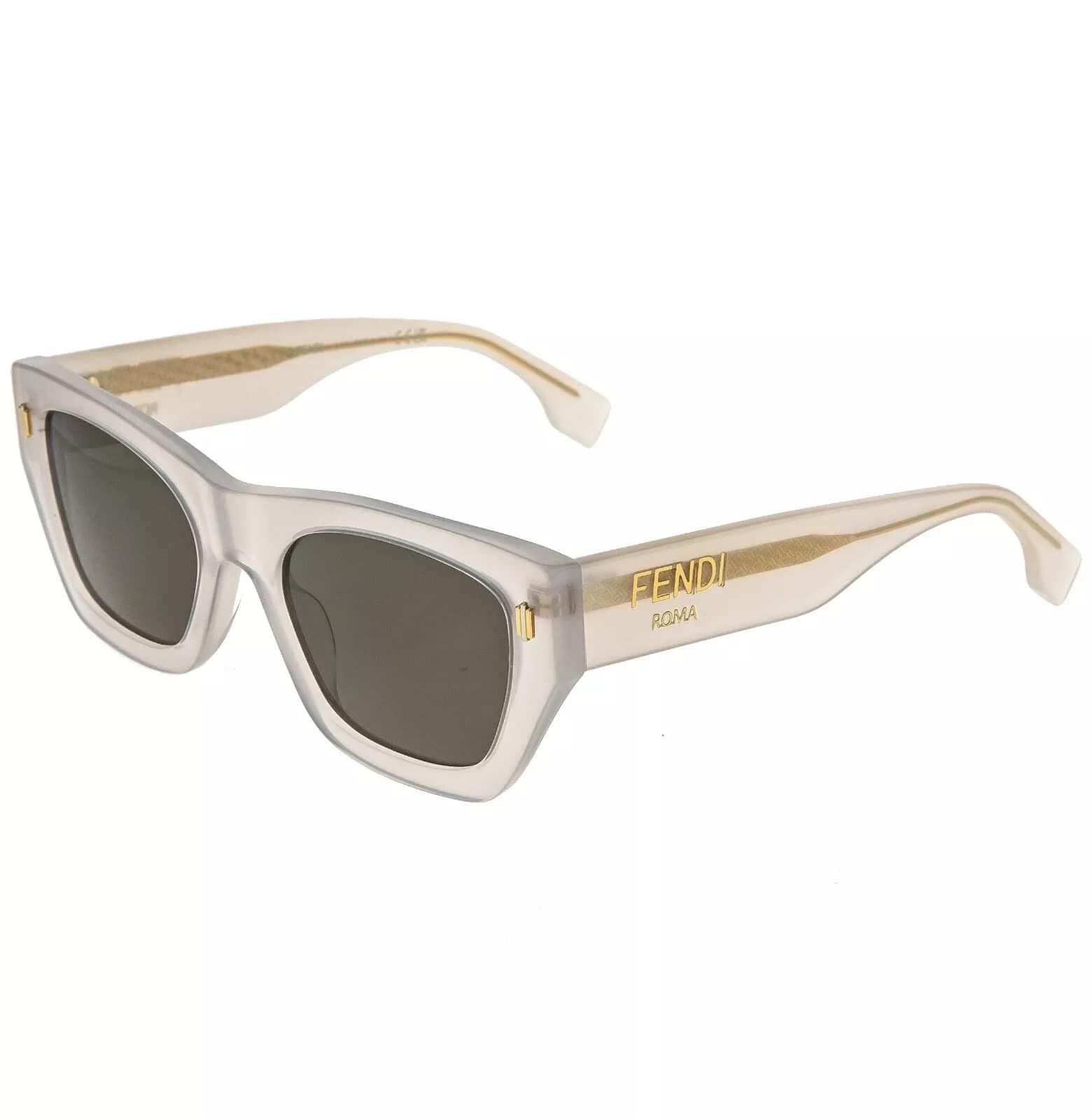 Fendi FENDI ROMA 40100 White Pearl Fashion Sunglasses FE40100I Size ONE SIZE - 9 Thumbnail