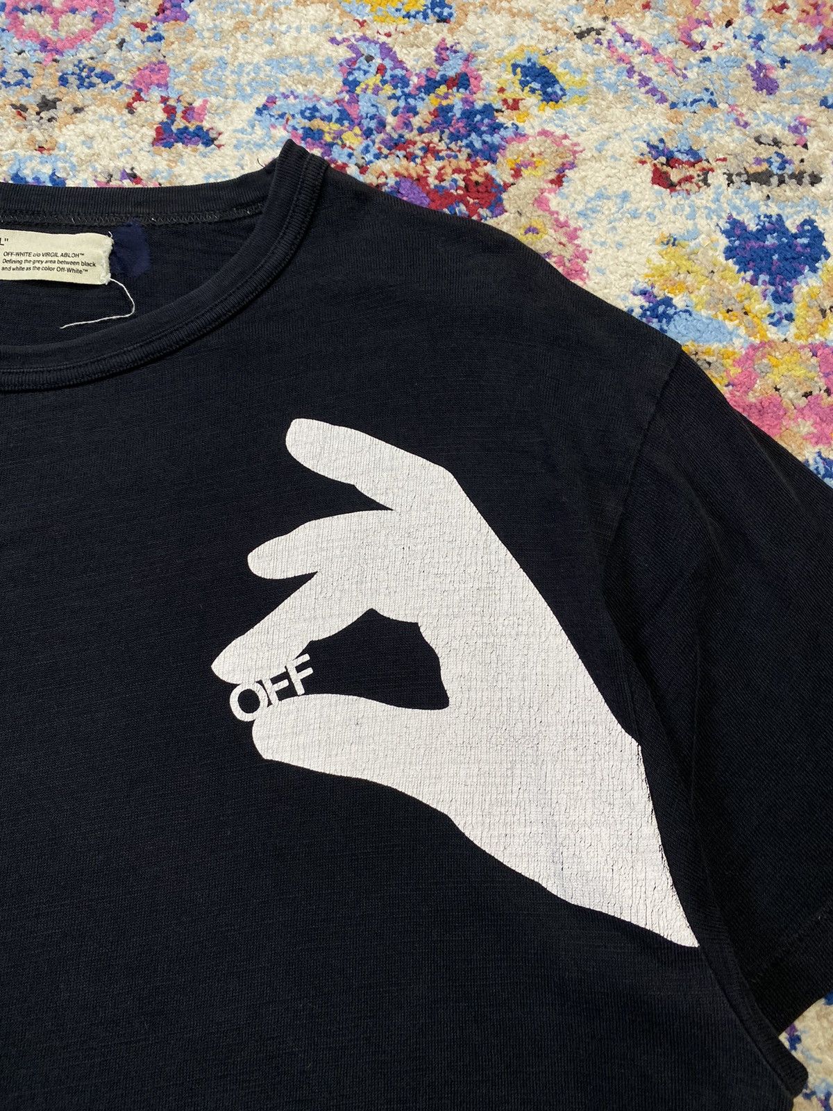 Off-White Off-White c/o Virgil Abloh Mirror Mirror Finger Graphic Tees Size US L / EU 52-54 / 3 - 14 Thumbnail