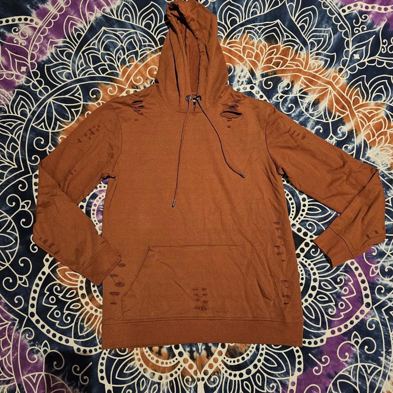 Carbon CARBON MENS DISTRESSED MEDIUM SWEATSHIRT BURNT ORANGE Size US M / EU 48-50 / 2 - 1 Thumbnail