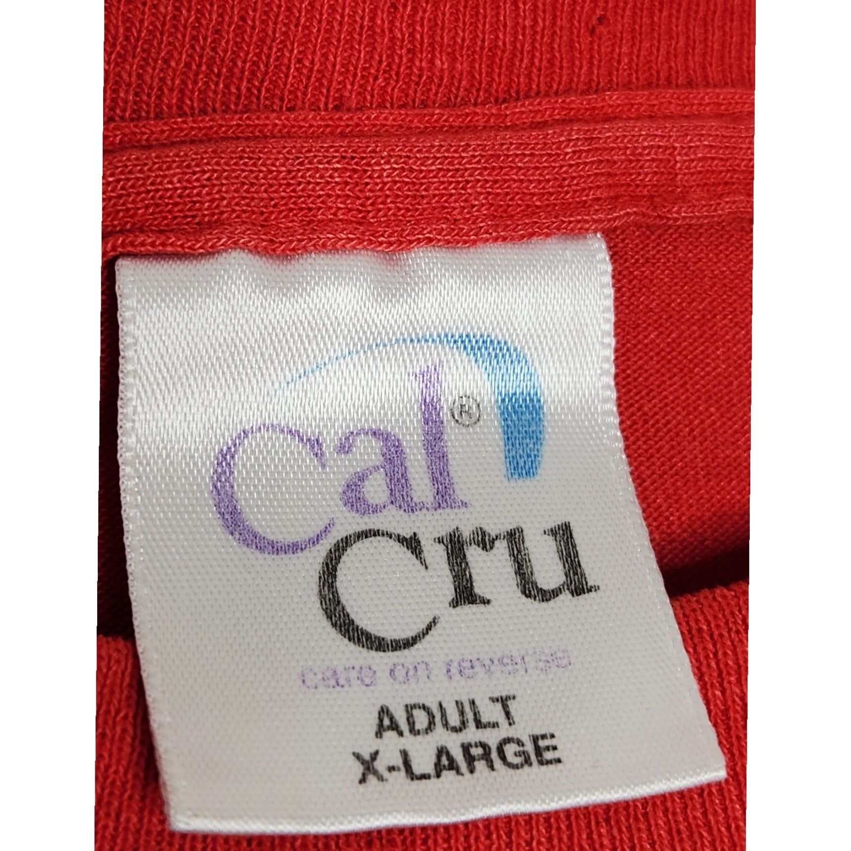 Vintage VINTAGE Cal Cru Referee Shirt XL Men Red Single Stitch 90s Grunge Sports Funny Size US XL / EU 56 / 4 - 4 Thumbnail