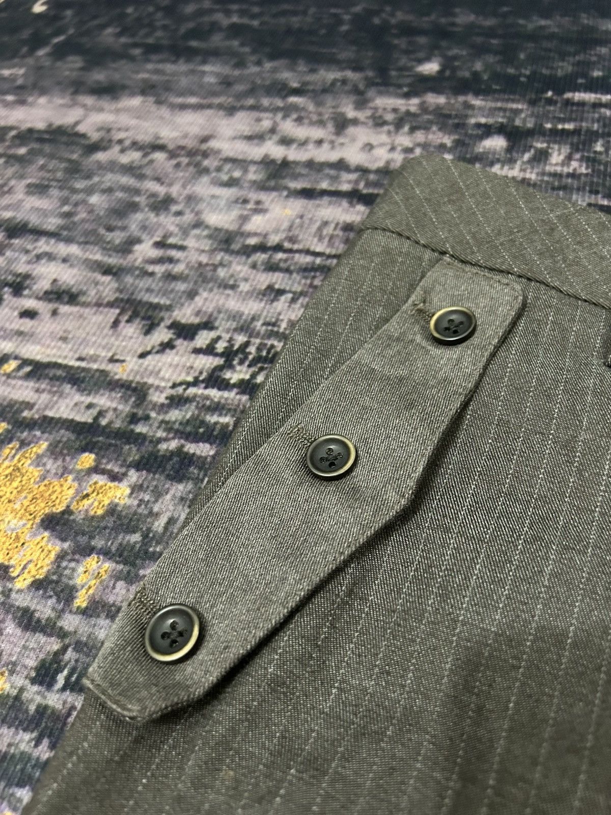 Tete Homme Herringbone Tete Homme Issey Miyake Bottom Button Pants Size US 32 / EU 48 - 9 Thumbnail