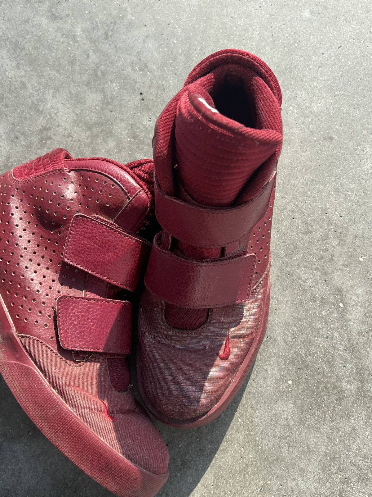 Nike Red nike flystepper 2k3 burgundy sneakers basketball Size US 10 / EU 43 - 3 Thumbnail