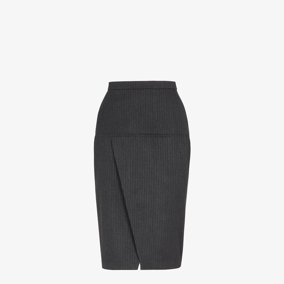 Fendi o1s1wg110226 Midi Skirt in Black Size 26" / US 2 / IT 38 - 1 Thumbnail